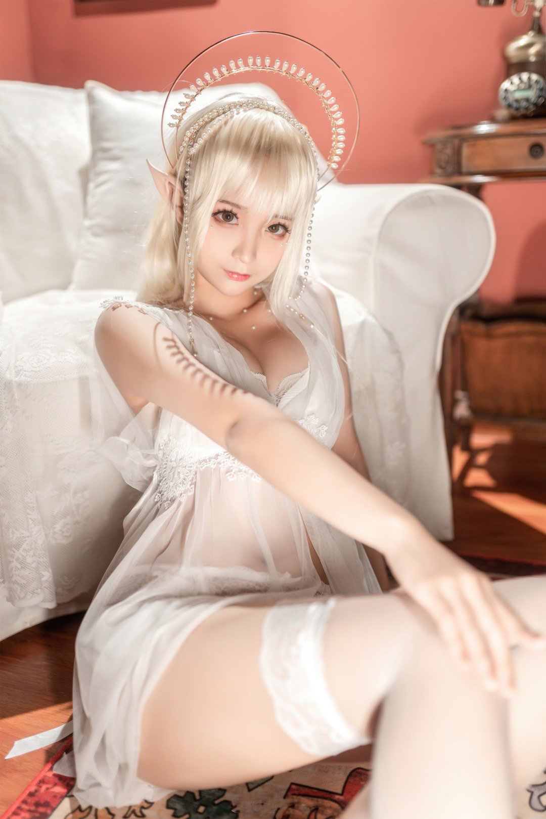 3.jpg 《尖耳国度》绝美纱精灵魅力白丝少女写真 蠢沫沫  美图写真 第3张