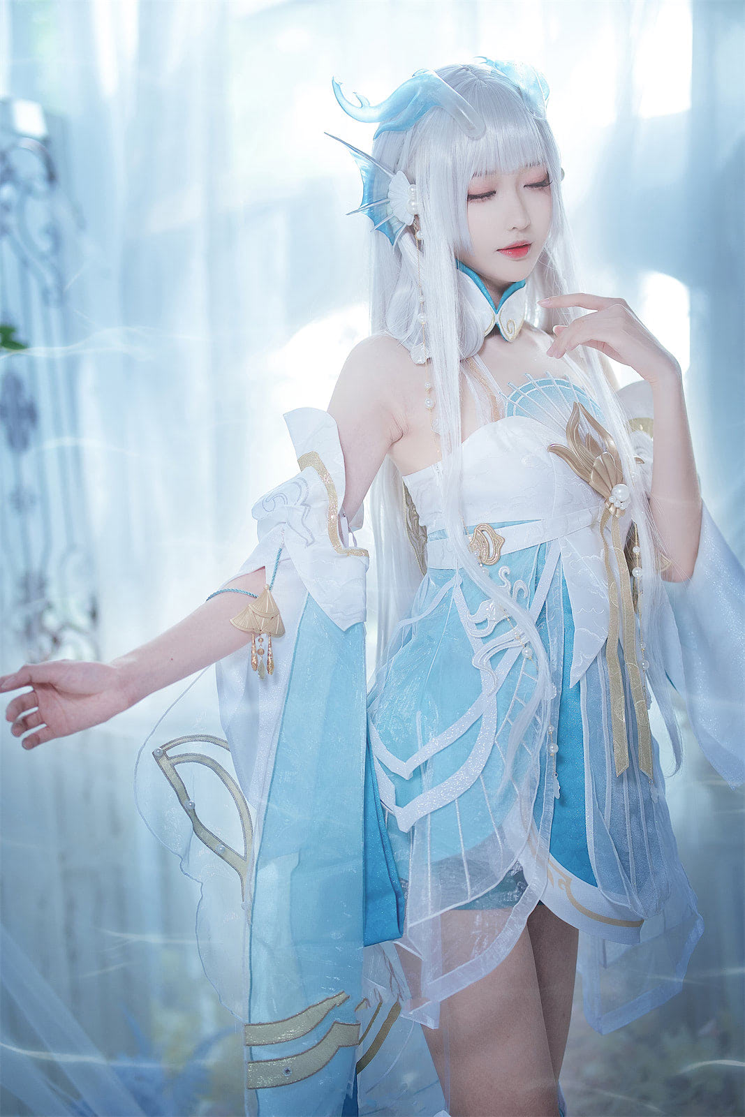 3.jpg 南宫cos王者荣耀西施，小姐姐的腿非常奈斯！  美图写真 第3张