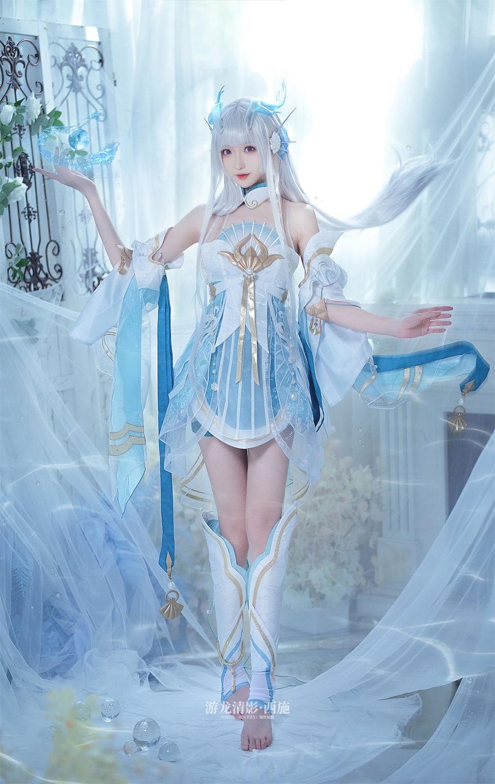 4.jpg 南宫cos王者荣耀西施，小姐姐的腿非常奈斯！  美图写真 第4张