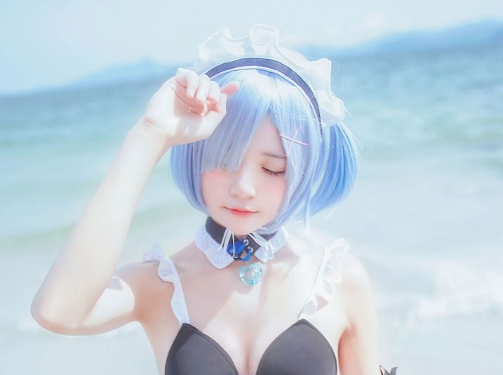 2.jpg 桜桃喵《蕾姆COS》：从可爱到迷人的完美呈现  桜桃喵 第3张