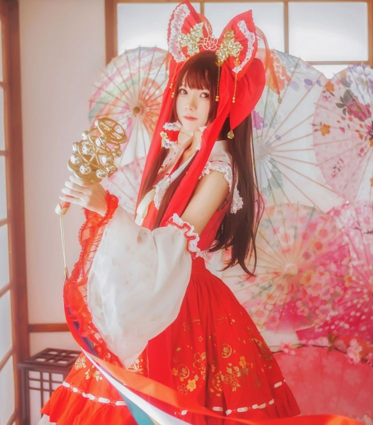 3.jpg 桜桃喵《灵梦 新年快乐》：挥舞新年的祝福  桜桃喵 第3张